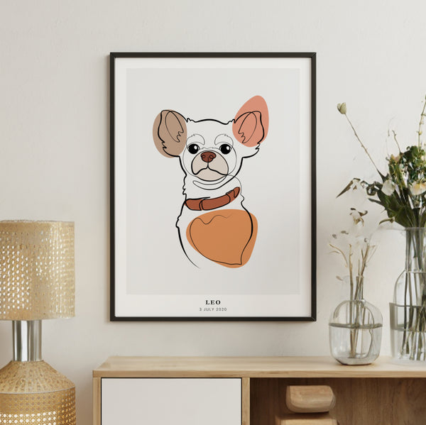 PetsPortrait Line Art Pet Portrait