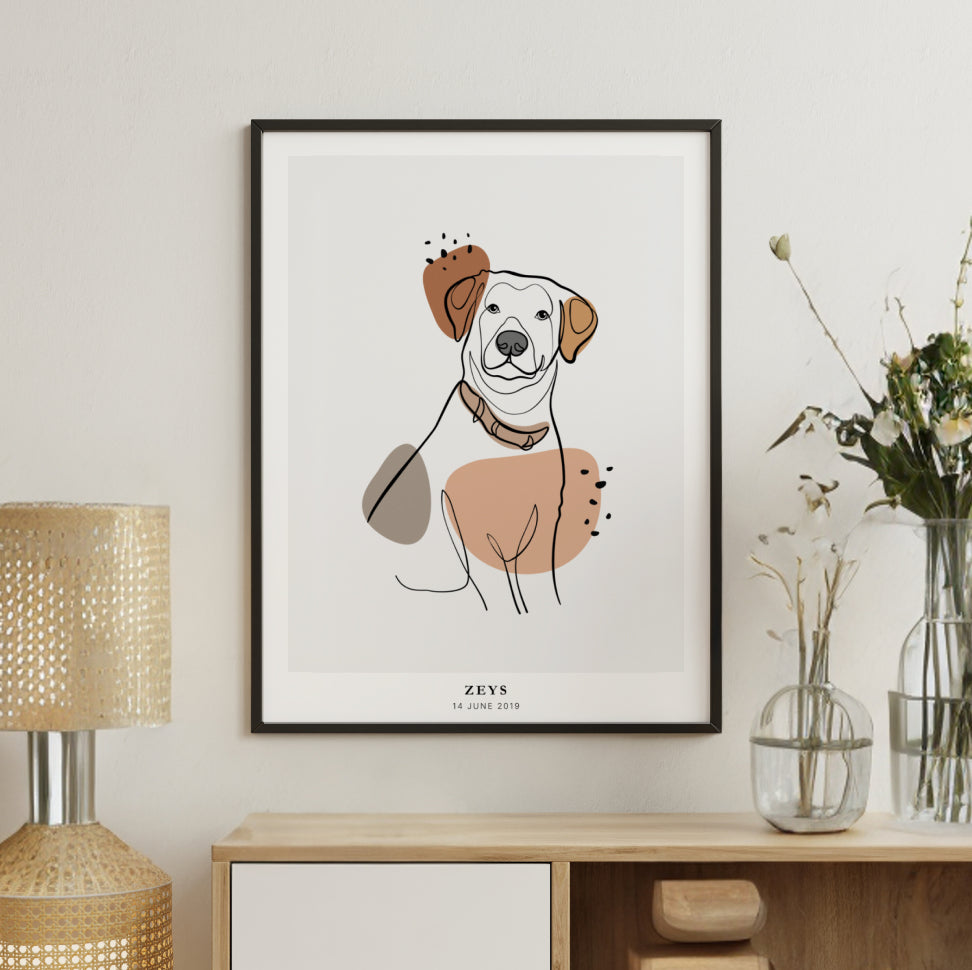 PetsPortrait Line Art Pet Portrait