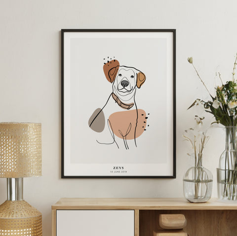PetsPortrait Line Art Pet Portrait