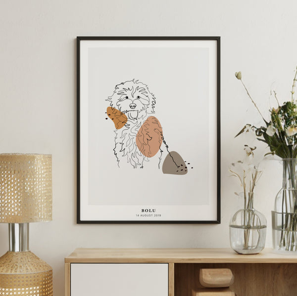 PetsPortrait Line Art Pet Portrait