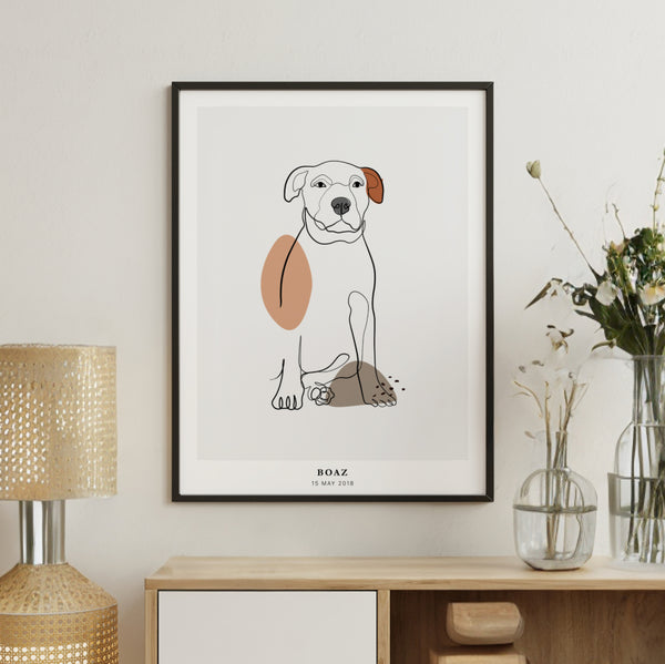 PetsPortrait Line Art Pet Portrait