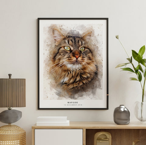 PetsPortrait Aquarel Pet Portrait