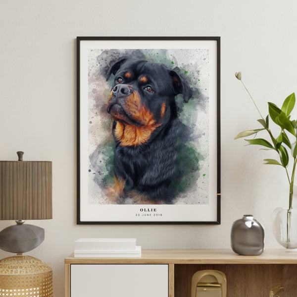 PetsPortrait Aquarel Pet Portrait