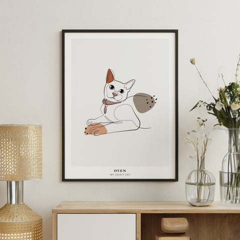 PetsPortrait Line Art Pet Portrait