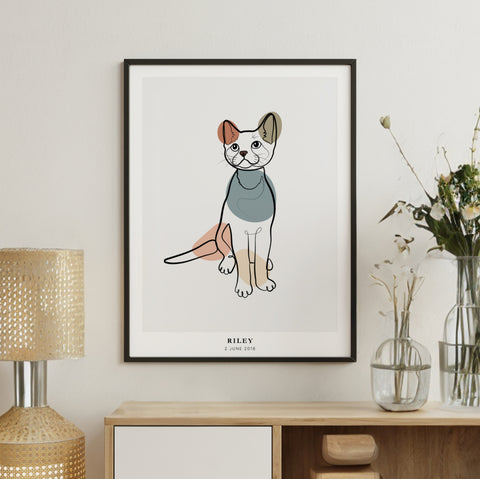 PetsPortrait Line Art Pet Portrait