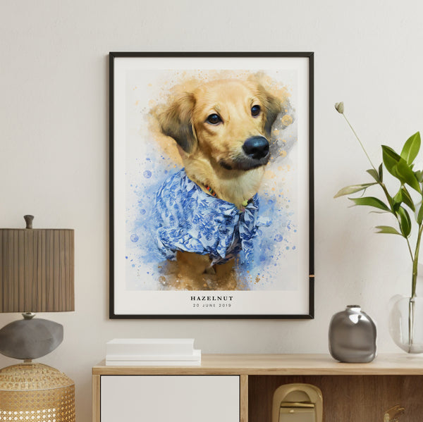 PetsPortrait Aquarel Pet Portrait