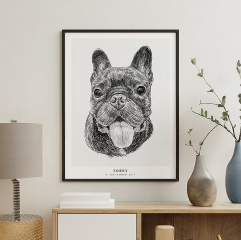 PetsPortrait Scribble Pet Portrait