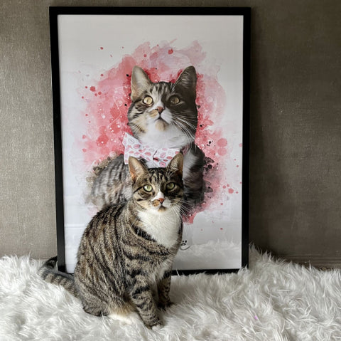 PetsPortrait Waterverf Huisdieren Portret