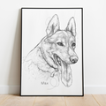 PetsPortrait Scribble Pet Portrait