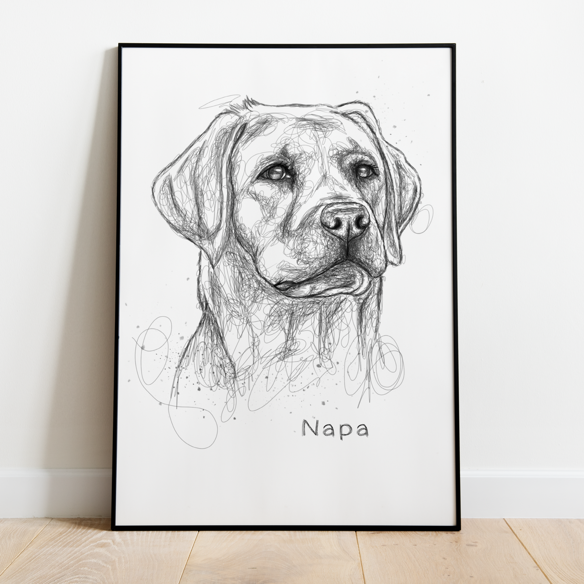 PetsPortrait Scribble Haustierporträt