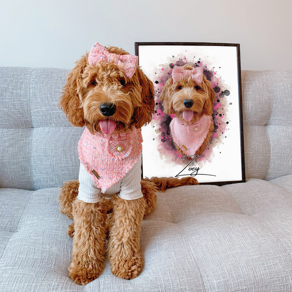 PetsPortrait Waterverf Huisdieren Portret
