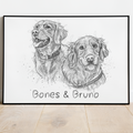 PetsPortrait Scribble Pet Portrait