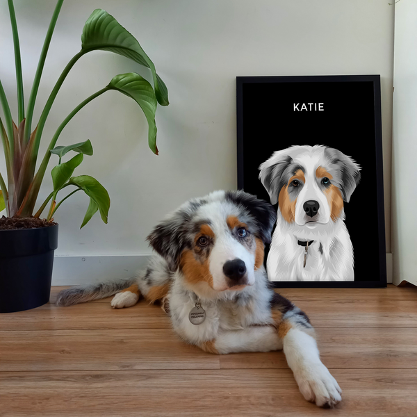 PetsPortrait Cartoon Huisdieren Portret
