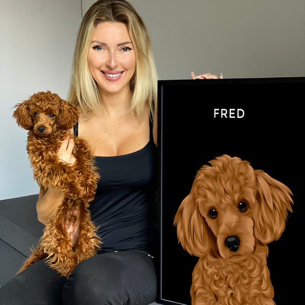 PetsPortrait Cartoon Huisdieren Portret