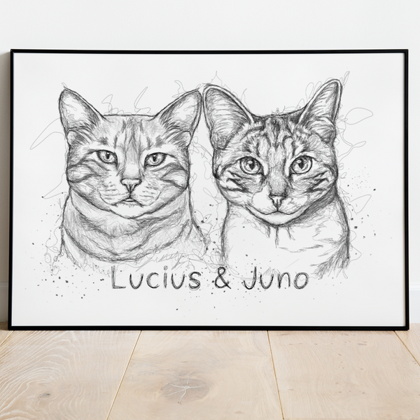 PetsPortrait Scribble Pet Portrait