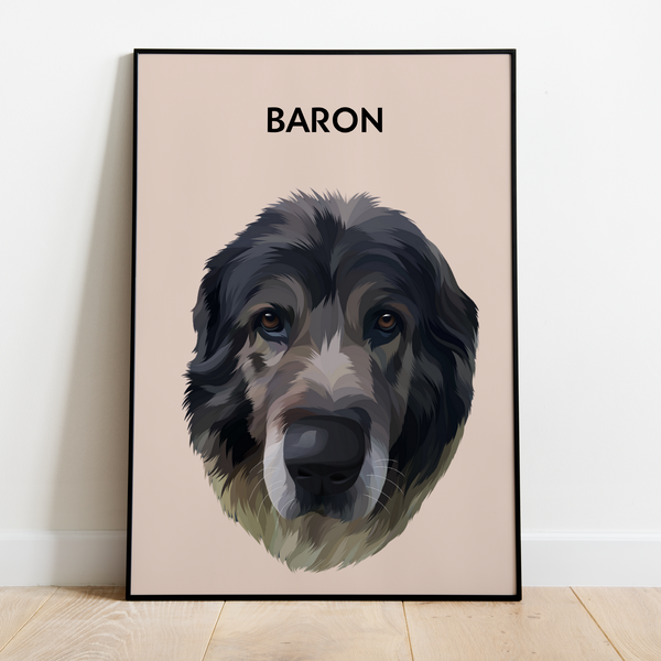 PetsPortrait Cartoon Huisdieren Portret