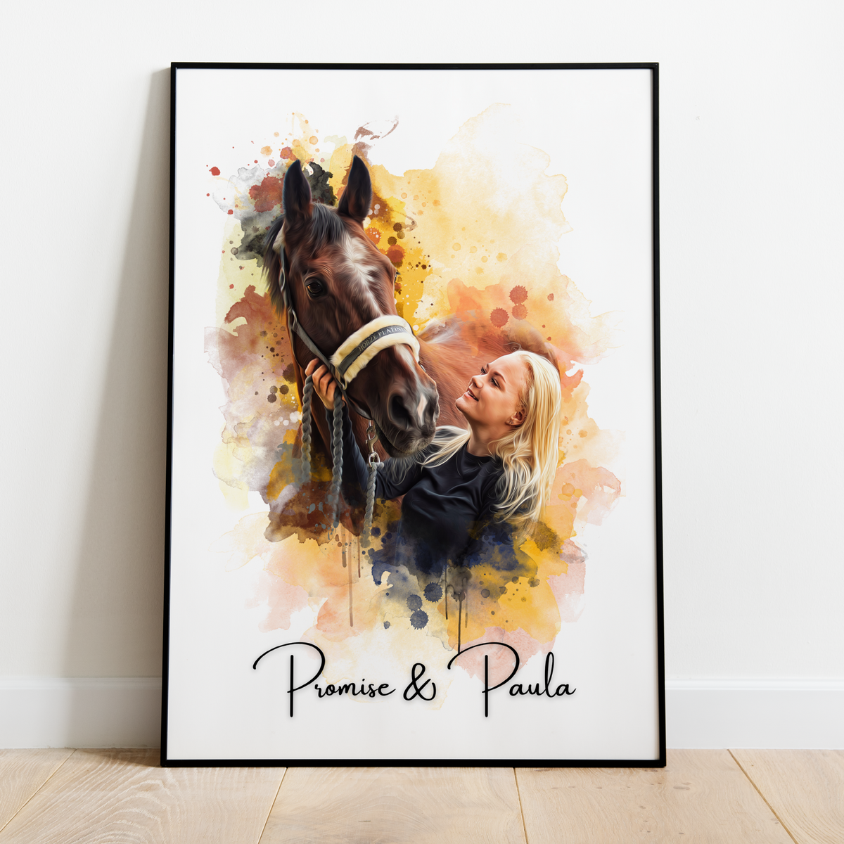 PetsPortrait Duo Portrait à l'aquarelle